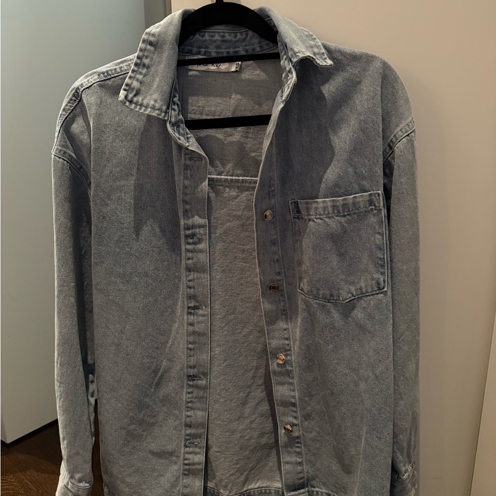 PARKE Denim Button-Up Shirt